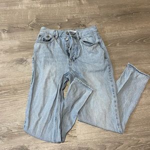 Ultra high rise mom jeans